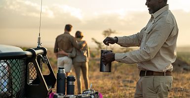 ENVI Sisini Serengeti - pause café dans le bush durant un safari