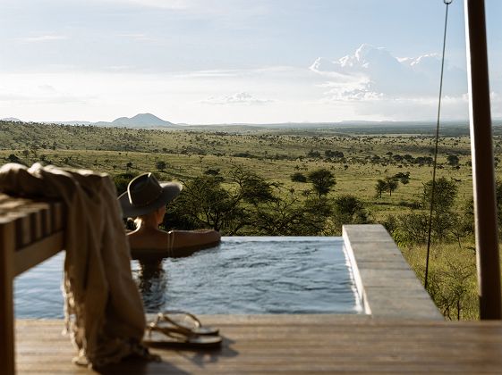 ENVI Sisini Serengeti - plunge pool de la Sanctuary Tented Suite