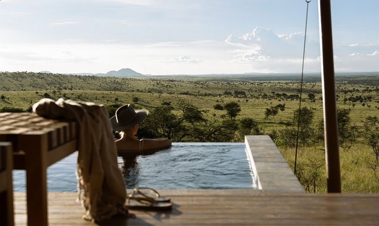 ENVI Sisini Serengeti - plunge pool de la Sanctuary Tented Suite