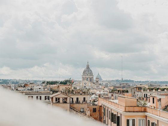 Vues sur Rome depuis un rooftop