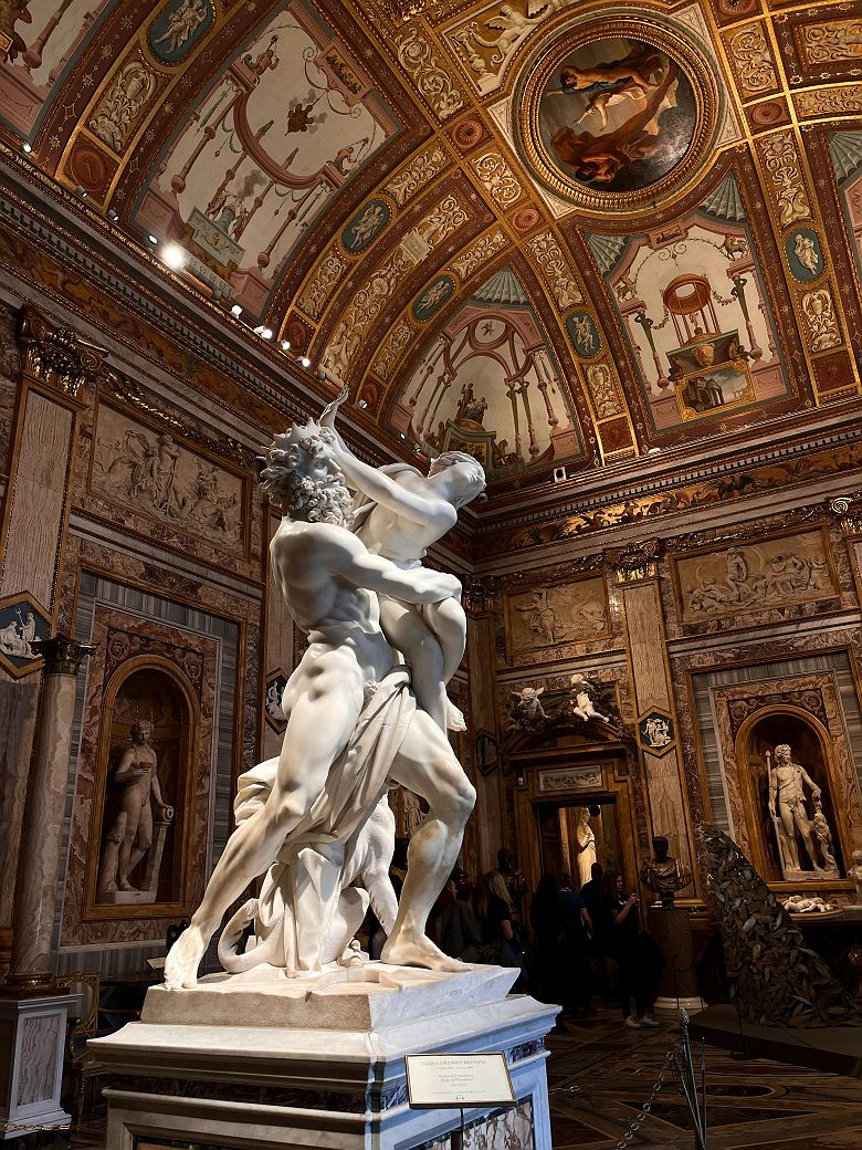 Galerie Borghese - Le Rapt de Proserpine par Le Bernin