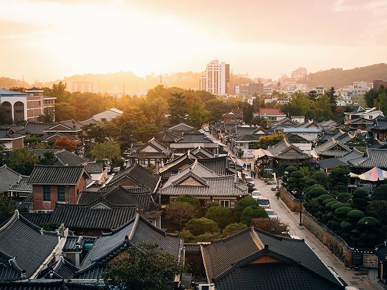 Les toits de Jeonju, Corée du Sud
