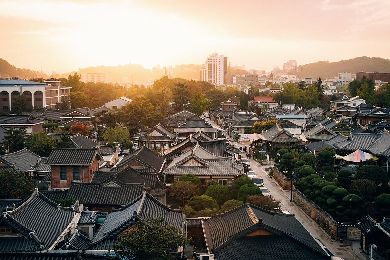 Les toits de Jeonju, Corée du Sud