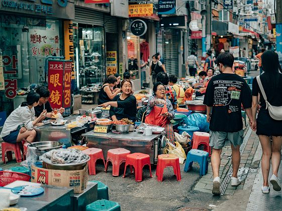 Marché aux poissons de Jagalchi à Busan - Corée du Sud 
