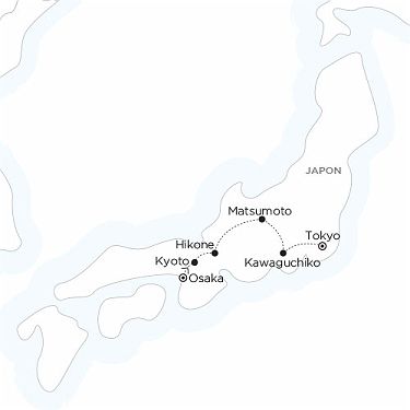 Carte Japon - Sous les Cerisiers en Fleurs