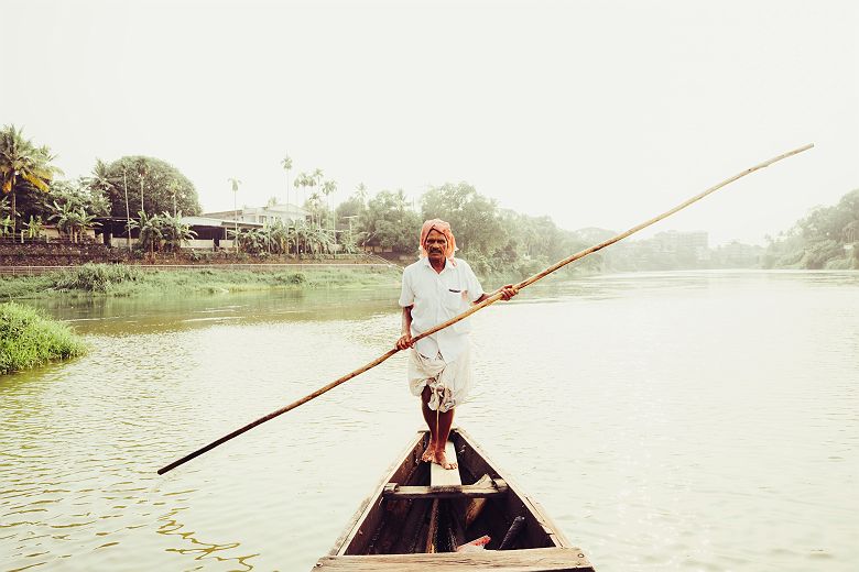 Canoé à l'Indian Summer House - Muvattupuzha, Kerala - Inde