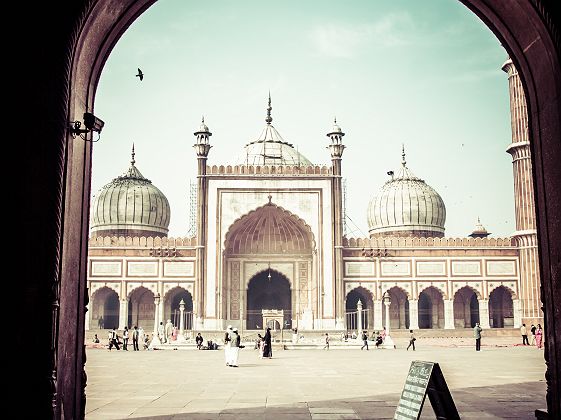 Inde - Mosquée de Jama Masjid dans le vieux Delhi