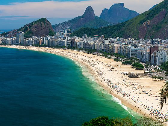 Brésil - Vue du bord de mer à Rio
