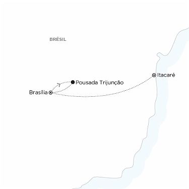 Carte Brésil - Escapade Romantique aux confins du Brésil