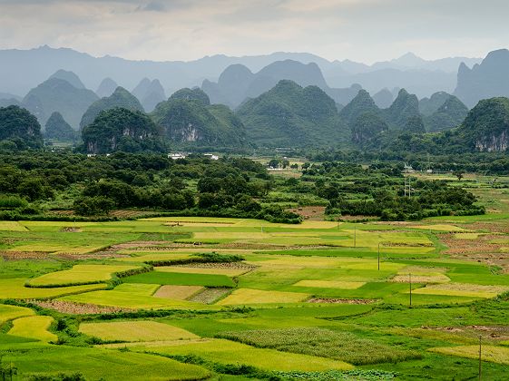Vue de Guilin en Chine