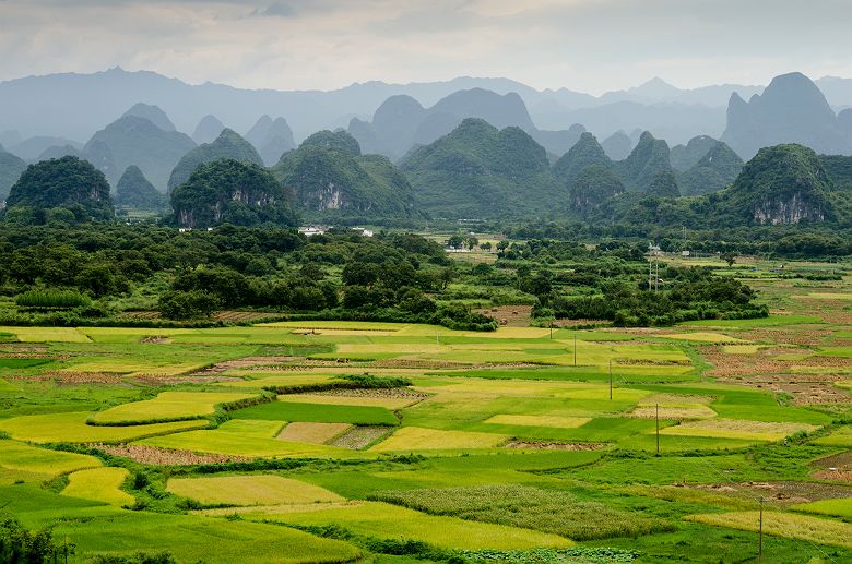 Vue de Guilin en Chine