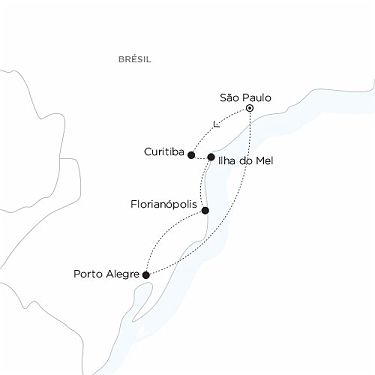 Carte BRESIL - Horizon sud, l'autre Brésil