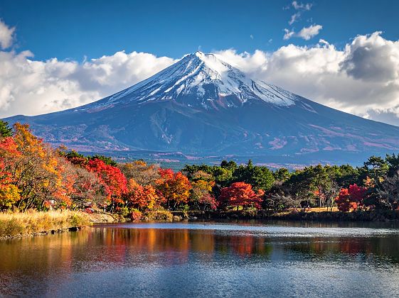 Vue sur le mont Fuji depuis Kawaguchiko - Japon