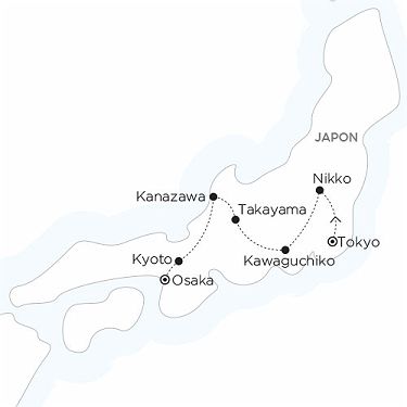 Carte JAPON - GIR L'automne sous les érables