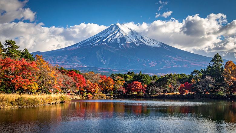 Vue sur le mont Fuji depuis Kawaguchiko - Japon