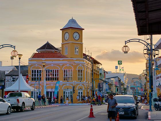 Bâtiment sino-portugais à Phuket Old Town