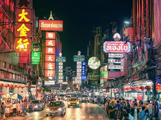 Quartier de Chinatown à Bangkok - Thaïlande