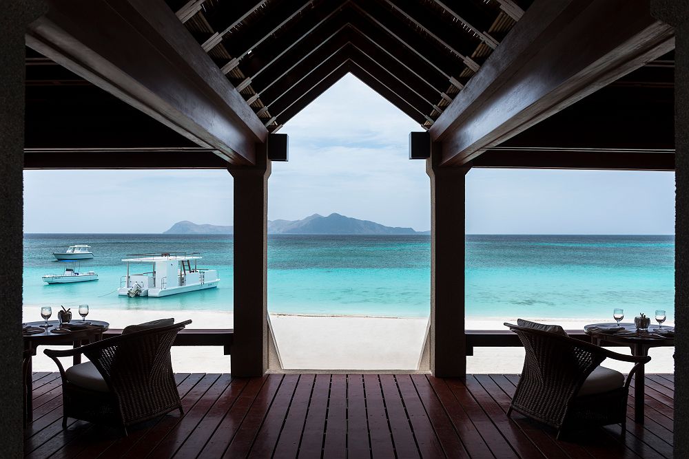 Restaurant à l'Amanpulo - Pamalican Island - Philippines