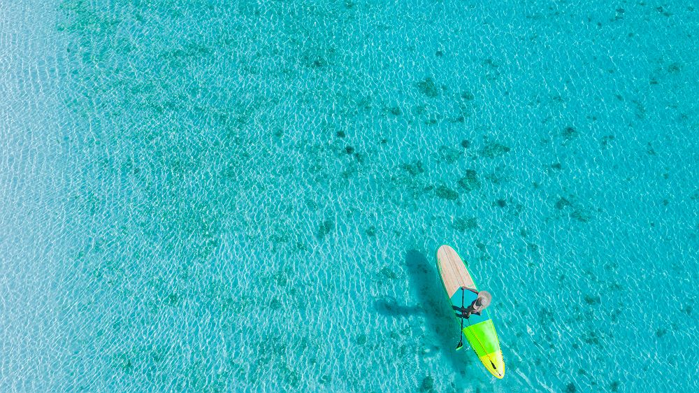 Paddle à l'Amanpulo - Pamalican Island - Philippines