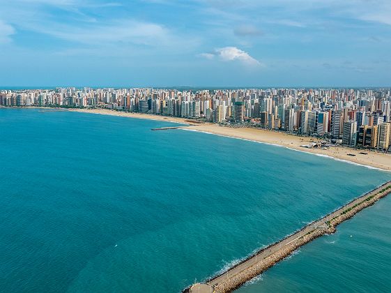 Fortaleza - Vue drone plage - Brésil