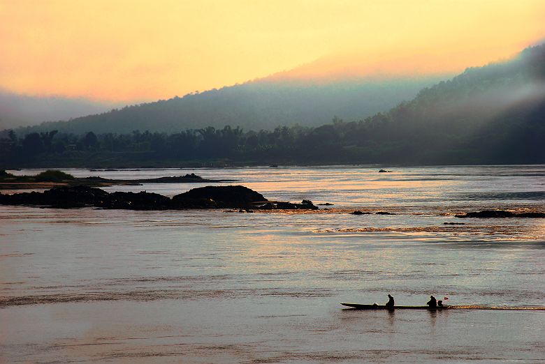 Kaeng Khut Khu au bord du Mékong dans la province de Loei - Thaïlande