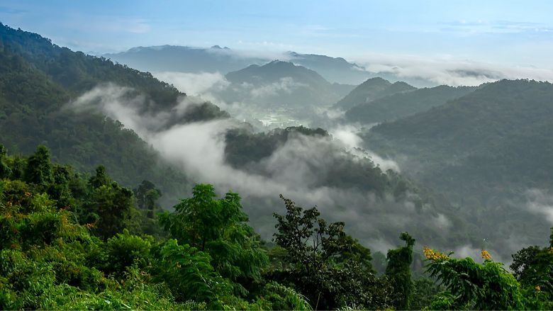 Panorama des montagnes de Khao Yai - Thaïlande