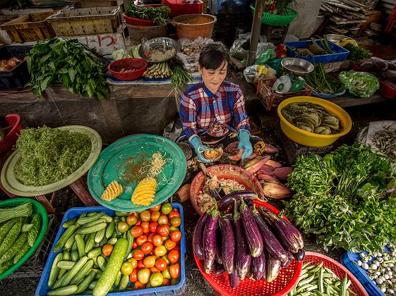 Pandaw - Delta du Mékong - Marché