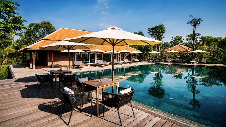 Smiling Gecko - Piscine et Café - Kampong Chhnang - Cambodge