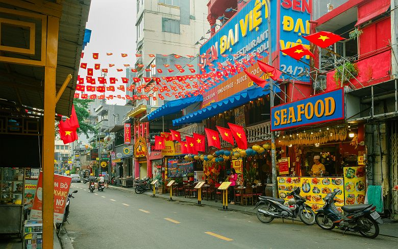 Rue traditionelle à Saigon (Ho Chi Minh Ville) - Vietnam