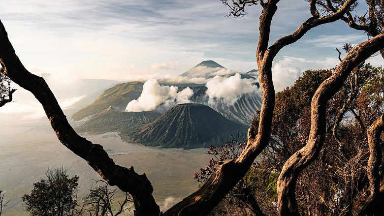 Vue sur le mont Bromo - Indonésie