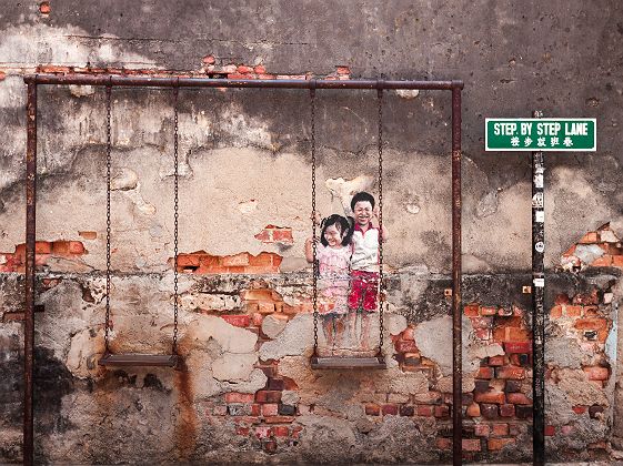 Street art dans les rues de Georgetown - Malaisie