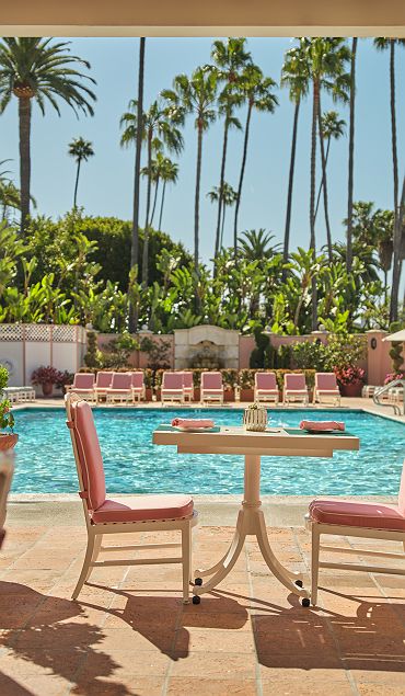 The Beverly Hills Hotel cabana cafe