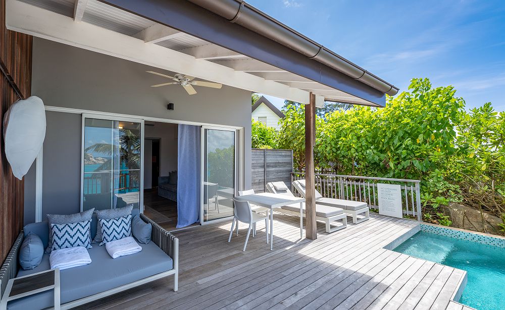 Carana Beach Mahé - Chalets piscine