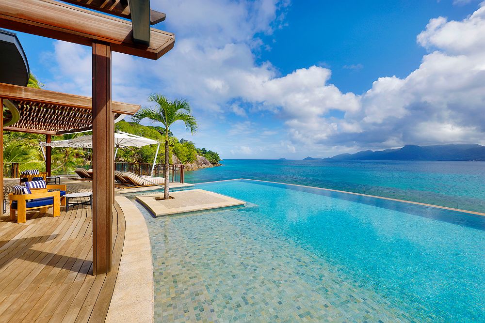 Mango House Seychelles - Diapo piscine, terrasse et océan - Seychelles