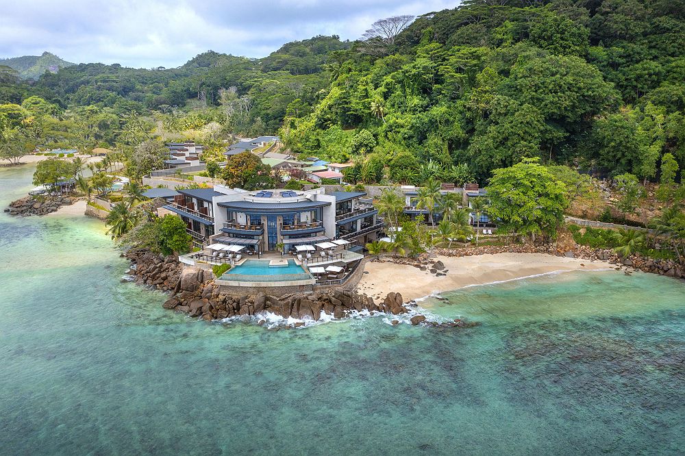 Mango House Seychelles - Diapo vue aérienne hôtel - Seychelles
