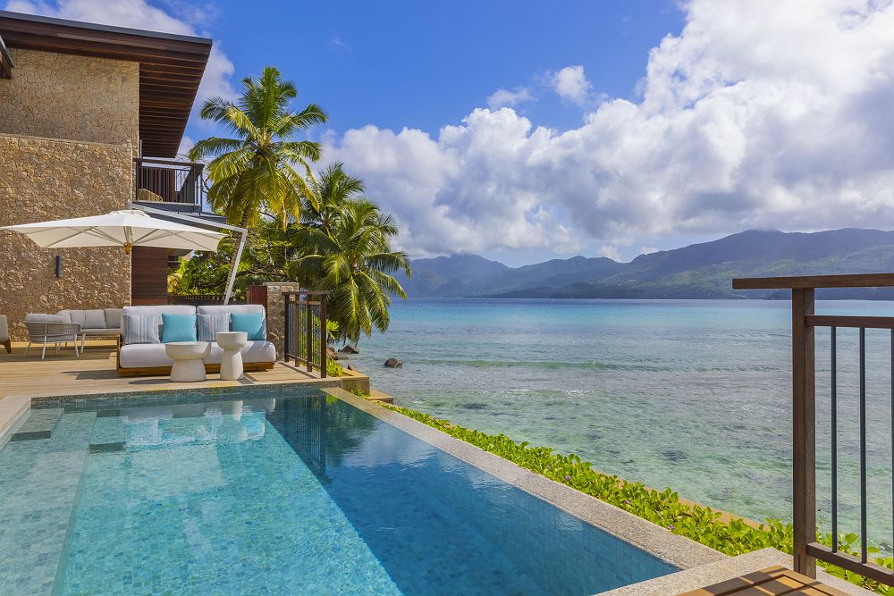 Mango House Seychelles - Diapo piscine vue océan - Seychelles