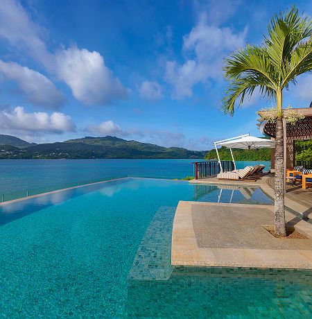 Mango House Seychelles - Diapo piscine à débordement - Seychelles