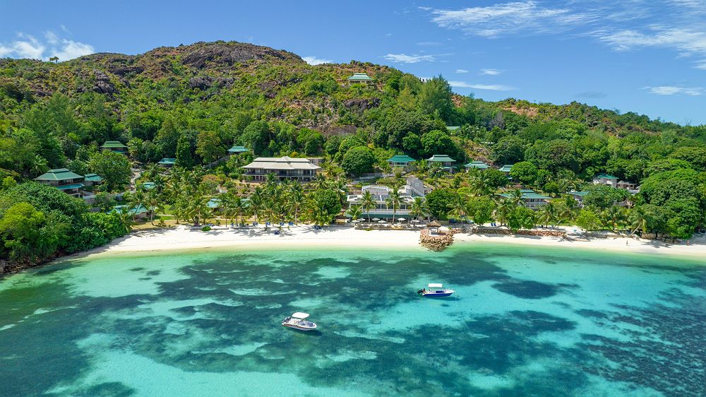Hotel L'Archipel - Diapo vue aérienne océan - Seychelles 