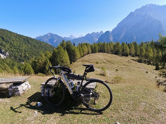 Vélo dans les Dolomites