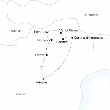 Carte ITALIE - Les Dolomites, entre panorama et exploration