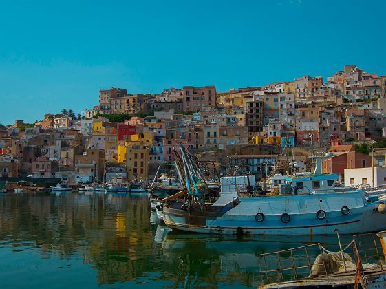 Port de pêche de Sciacca en Sicile