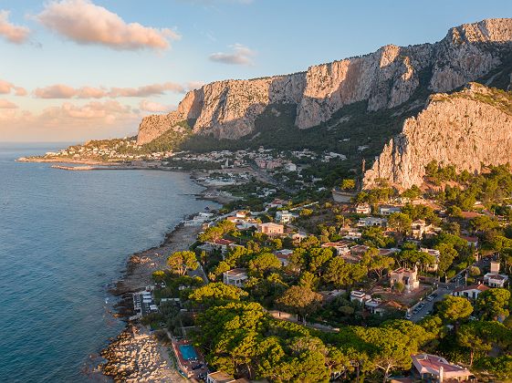 Plage de Mondello, à côté de Palerme