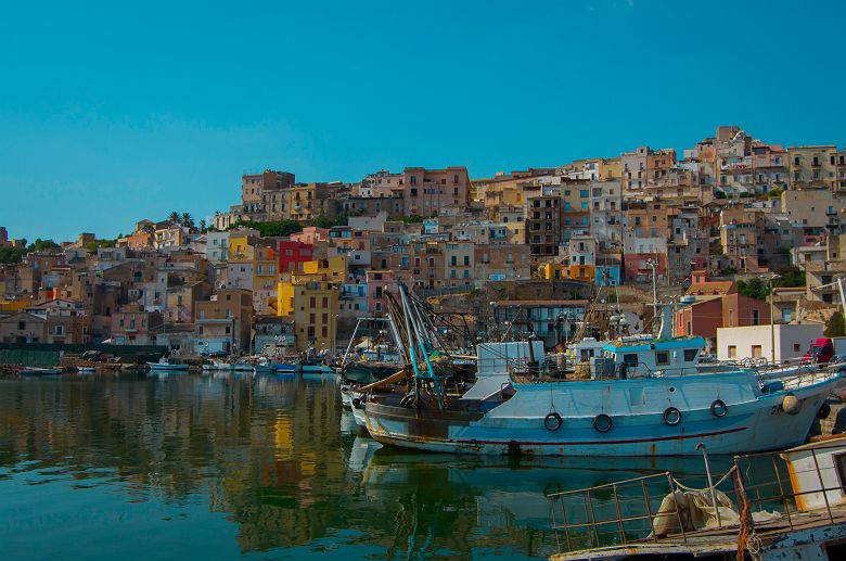 Port de pêche de Sciacca en Sicile