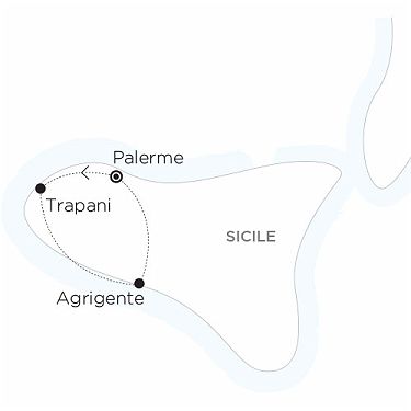 Carte ITALIE - La Sicile en famille, joyau culturel de l'Italie