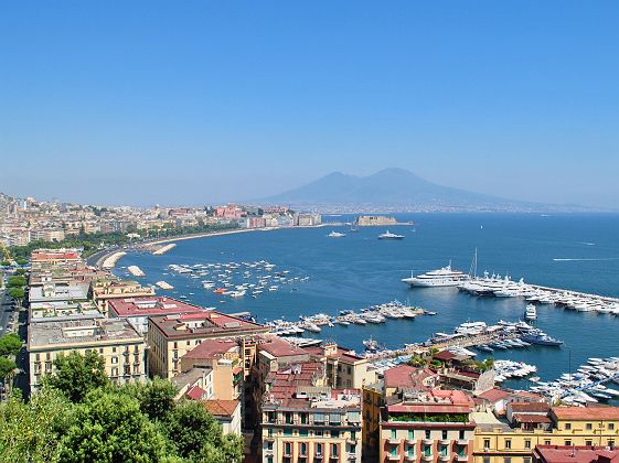 Vue de la baie de Naples - Italie