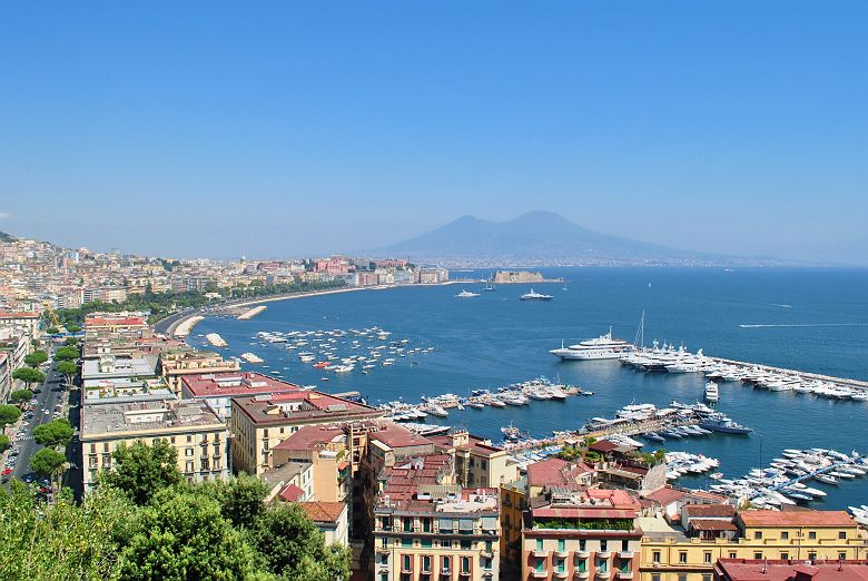 Vue de la baie de Naples - Italie