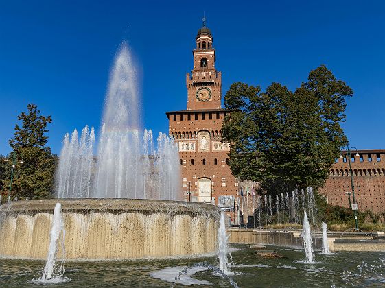 chateau des sforza   milan