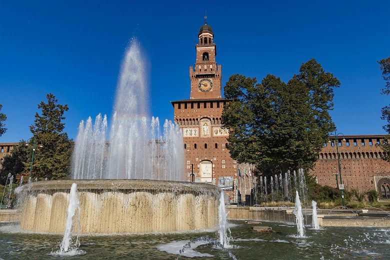 chateau des sforza   milan