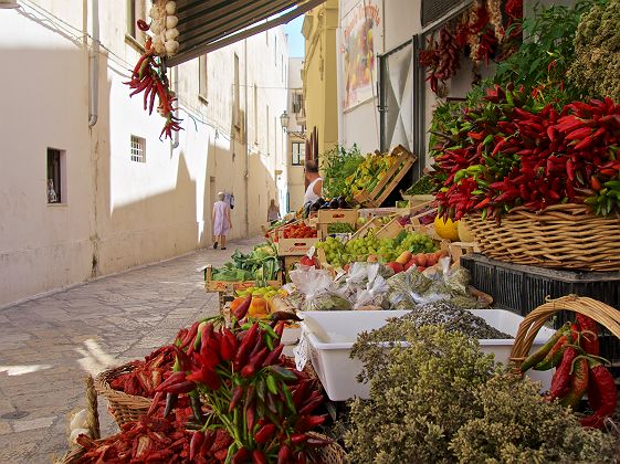 Stand de fruits et légumes Gallipoli, Pouilles