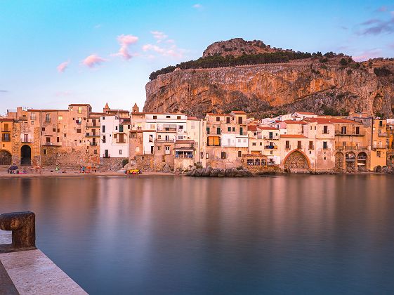 cefalu coucher de soleil